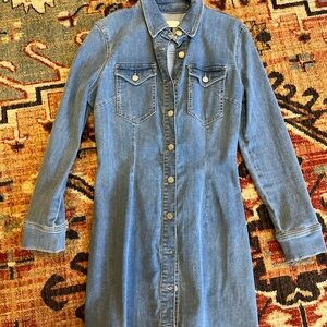 Denim Button-Up Women's Dress